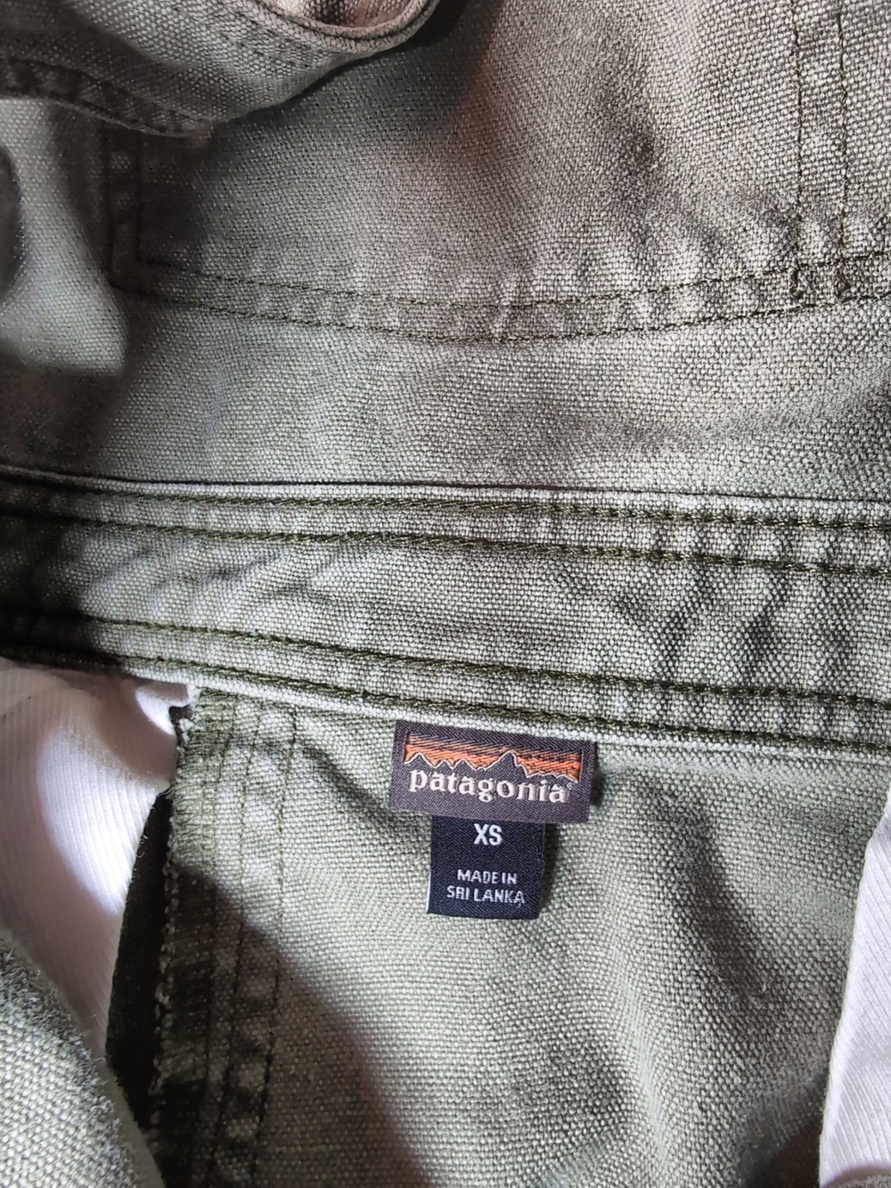 Patagonia Olive Green LadiesCanvas Overalls XS - Picture 6 of 8